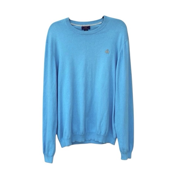 Brooks Brothers 346 Men’s Sweater Pullover Long Sleeve Cotton Cashmere Size XL - Picture 1 of 13